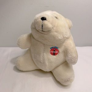 Vintage 90’s Coca Cola Stuffed Plush Polar Bear